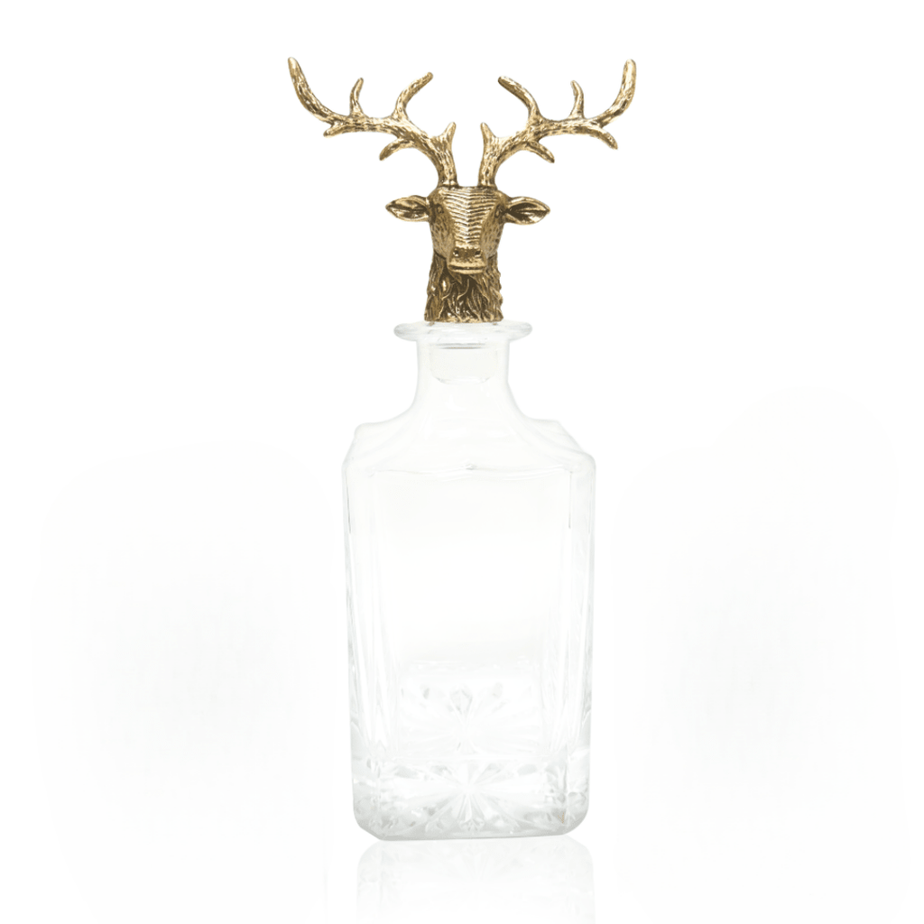 Gold Stag Deer Decanter - Che Cose Belle