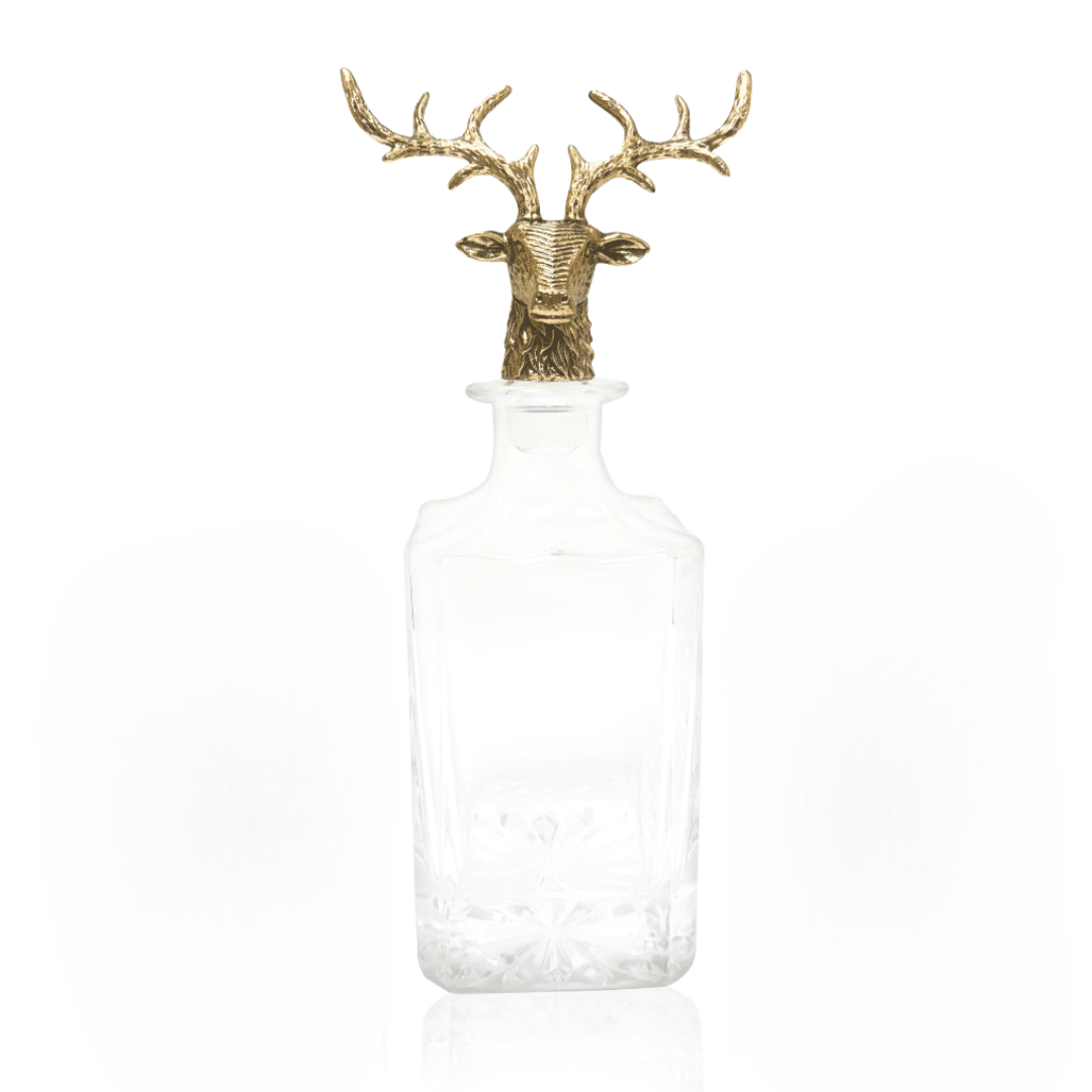 Gold Stag Deer Decanter - Che Cose Belle