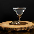Gold Stag Deer Martini Glasses - Che Cose Belle