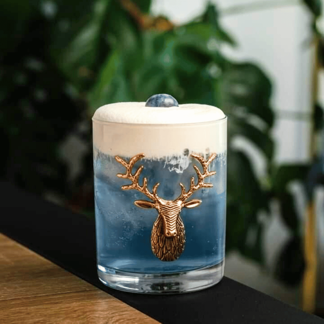 Gold Stag Deer Whiskey Glasses - Che Cose Belle
