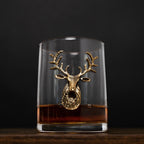 Gold Stag Deer Whiskey Glasses - Che Cose Belle