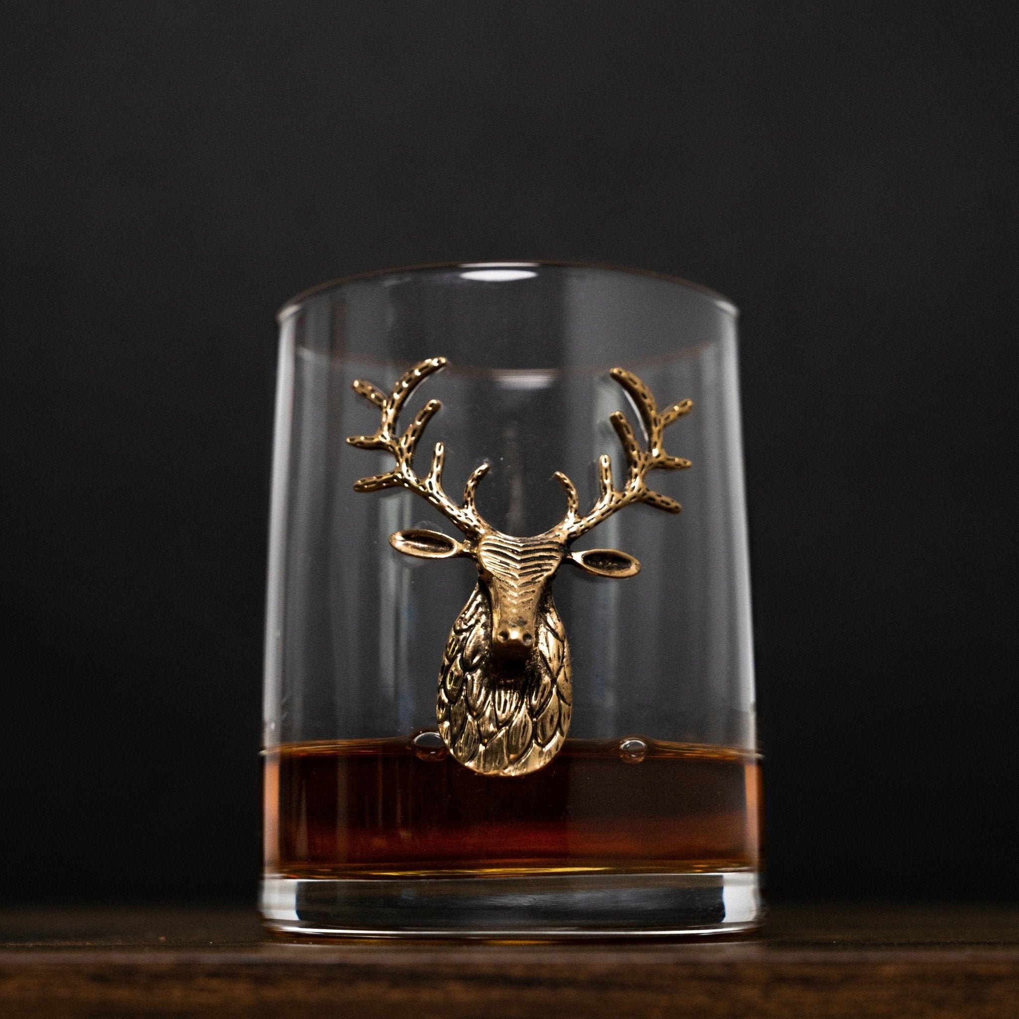 Gold Stag Deer Whiskey Glasses - Che Cose Belle