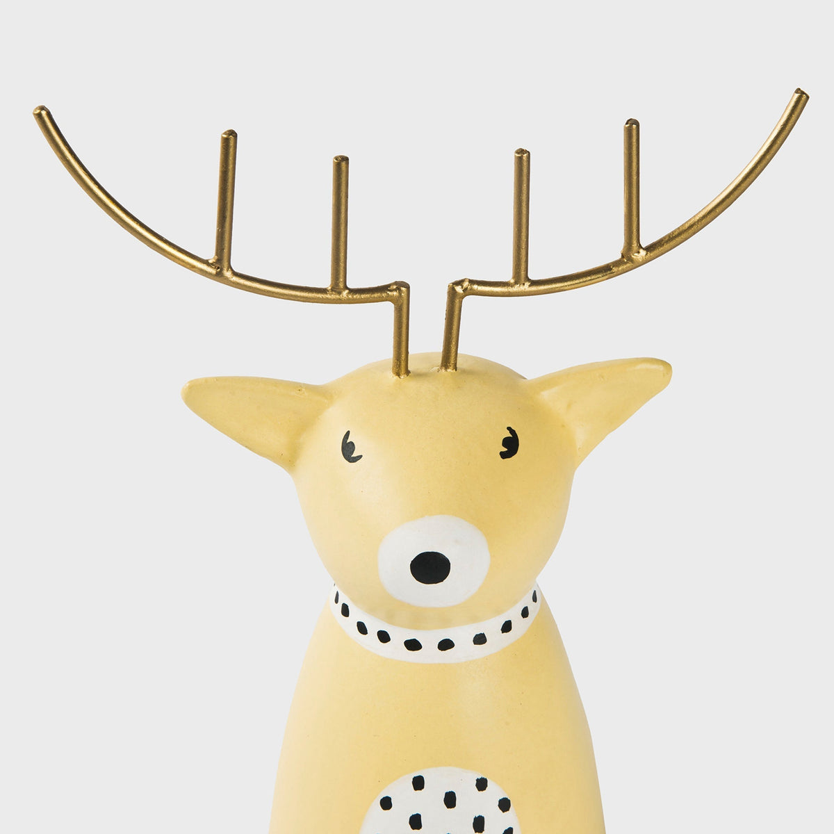 Golden Antler Reindeer Figurine - Che Cose Belle