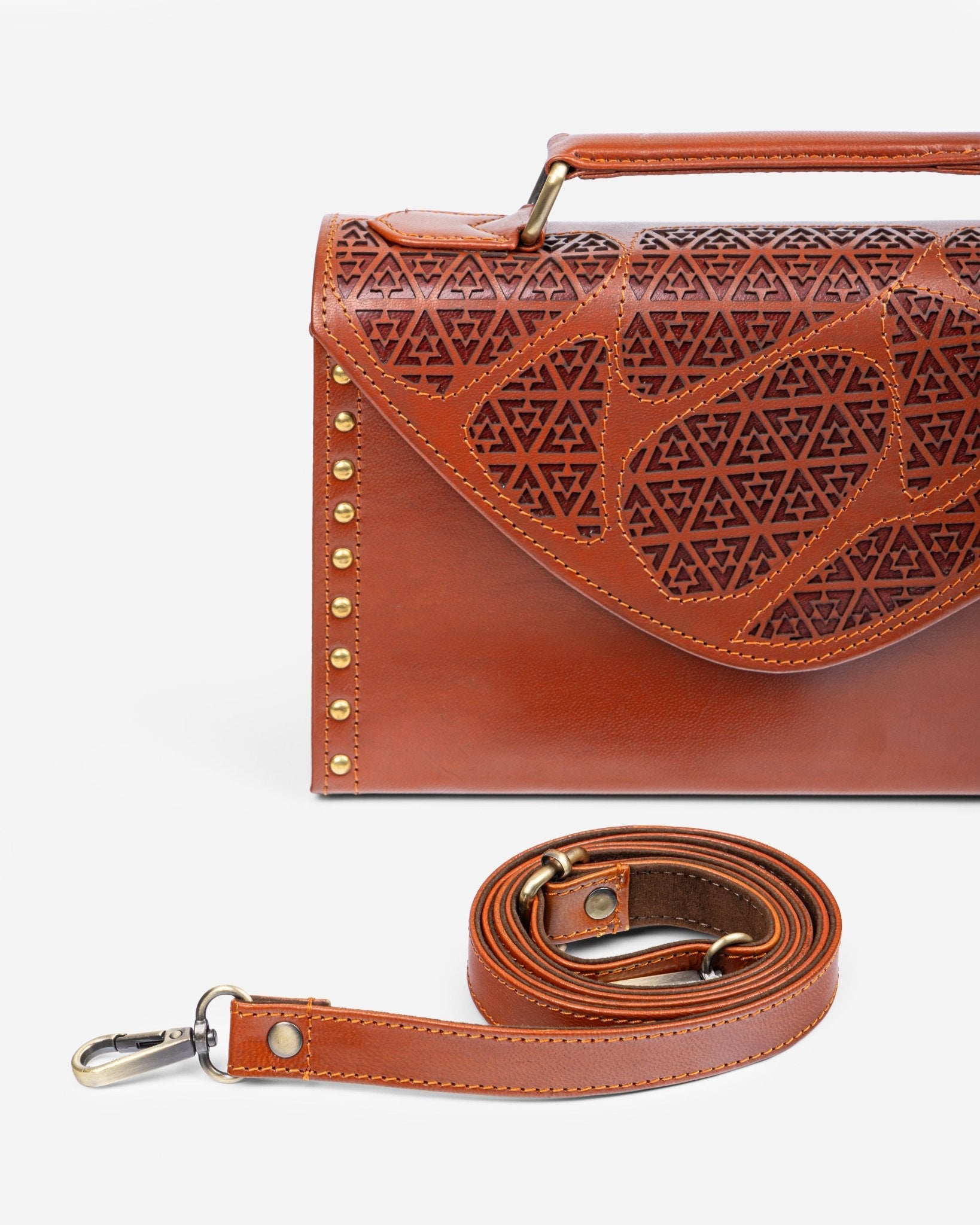 Golden Horizon Tan Crossbody Bag - Che Cose Belle