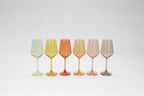 Golden Hour Collection - Ombre Set of 6 Colored Wine Glass - Che Cose Belle