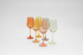 Golden Hour Collection - Stemless Ombre Set of 6 Colored Wine Glass - Che Cose Belle