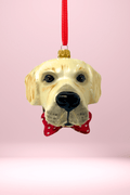 Golden Labrador Glass Christmas Ornament - Che Cose Belle