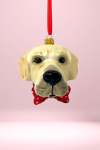 Golden Labrador Glass Christmas Ornament - Che Cose Belle