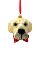 Golden Labrador Glass Christmas Ornament - Che Cose Belle