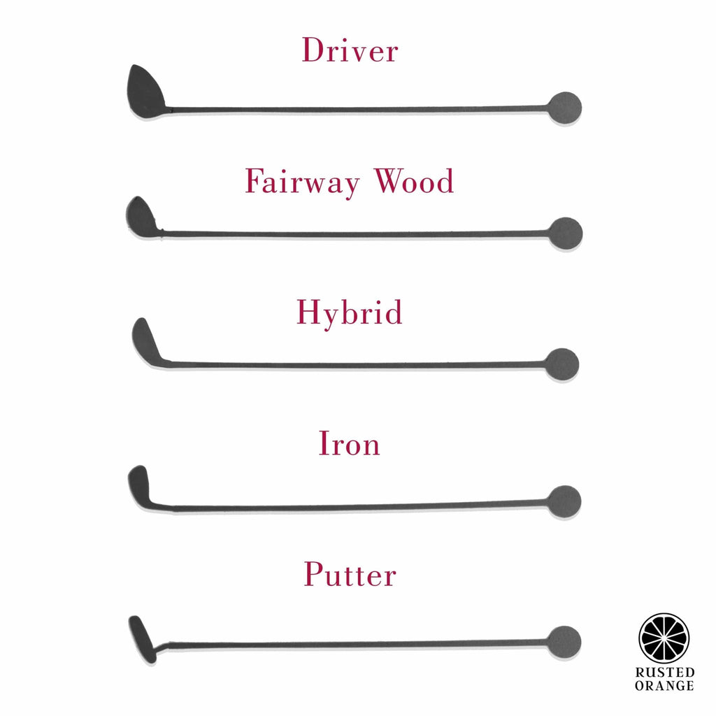 Golf Clubs with Name - 3 pack - Golf Papa Signs Wall Decor - Che Cose Belle