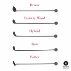 Golf Clubs with Name - 3 pack - Golf Papa Signs Wall Decor - Che Cose Belle
