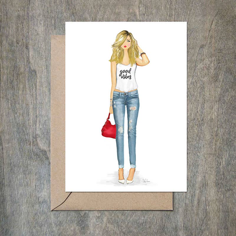 Good Vibes Greeting Card - Che Cose Belle