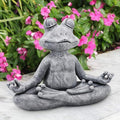 Goodeco 12.5" L×10" H Meditating Yoga Frog Statue - Gifts for Women/Mom, Zen Garden Frog Figurines for Home and Garden Decor, Frog Decorations Gift Ideas, Frog Gifts for Women - Che Cose Belle
