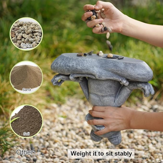 Goodeco 12.5" L×10" H Meditating Yoga Frog Statue - Gifts for Women/Mom, Zen Garden Frog Figurines for Home and Garden Decor, Frog Decorations Gift Ideas, Frog Gifts for Women - Che Cose Belle