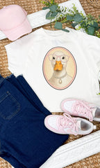 Goose with Rhinestone Specs Graphic Edgy Shirt - Che Cose Belle