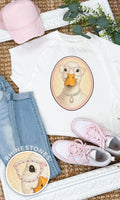 Goose with Rhinestone Specs Graphic Edgy Shirt - Che Cose Belle