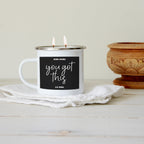 16oz Reusable Metal Candle Mug Scented Soy Candle Gift