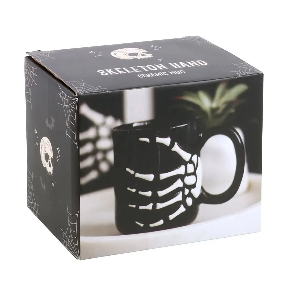 Gothic Halloween Skeleton Hand Mug - Che Cose Belle