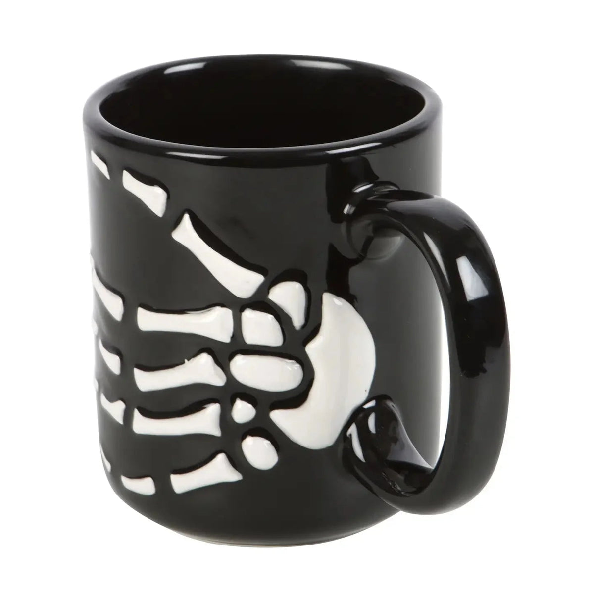 Gothic Halloween Skeleton Hand Mug - Che Cose Belle