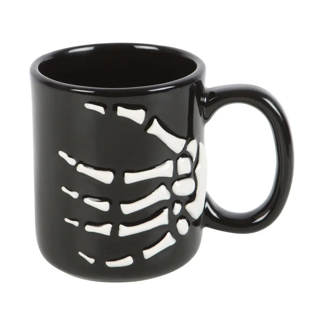 Gothic Halloween Skeleton Hand Mug - Che Cose Belle