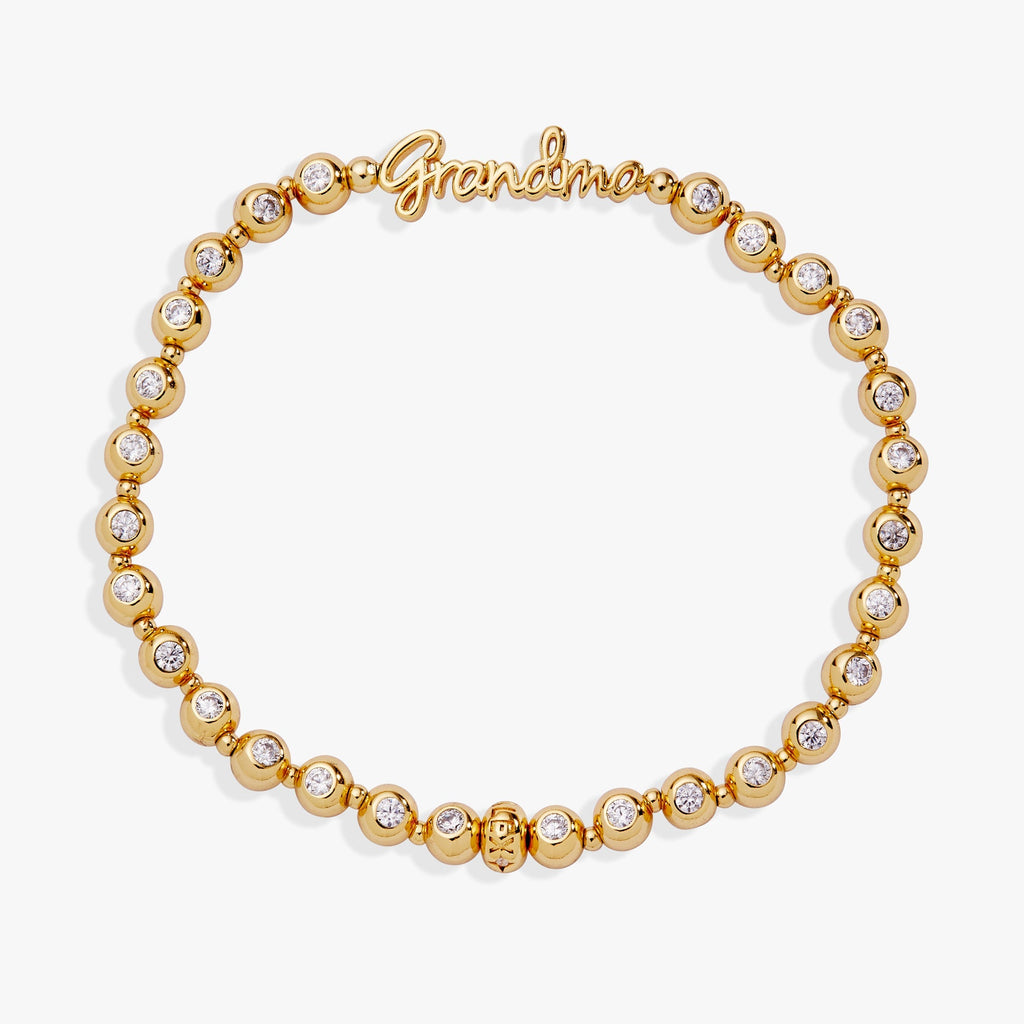Grandma Elongated Crystal Stretch Bracelet - Che Cose Belle