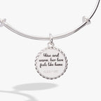Grandma 'Wise And Warm, Her Love Feels Like Home' Charm Bangle - Che Cose Belle