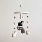 Gray Sheep Baby Mobile For Nursery Decor - Che Cose Belle