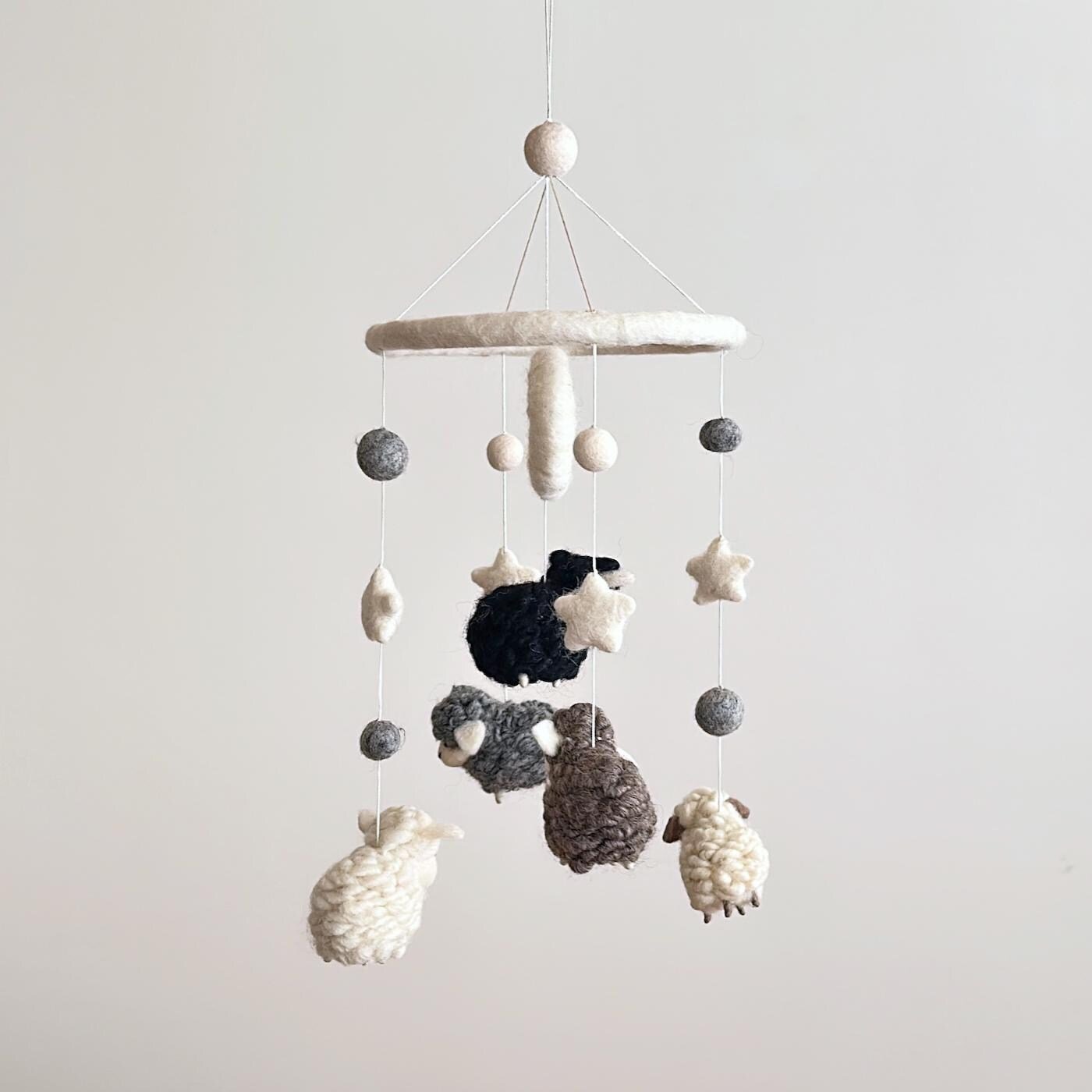 Gray Sheep Baby Mobile For Nursery Decor - Che Cose Belle