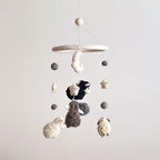Gray Sheep Baby Mobile For Nursery Decor - Che Cose Belle