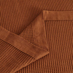 100% Cotton Small Waffle Weave Blanket - Hazel Collection