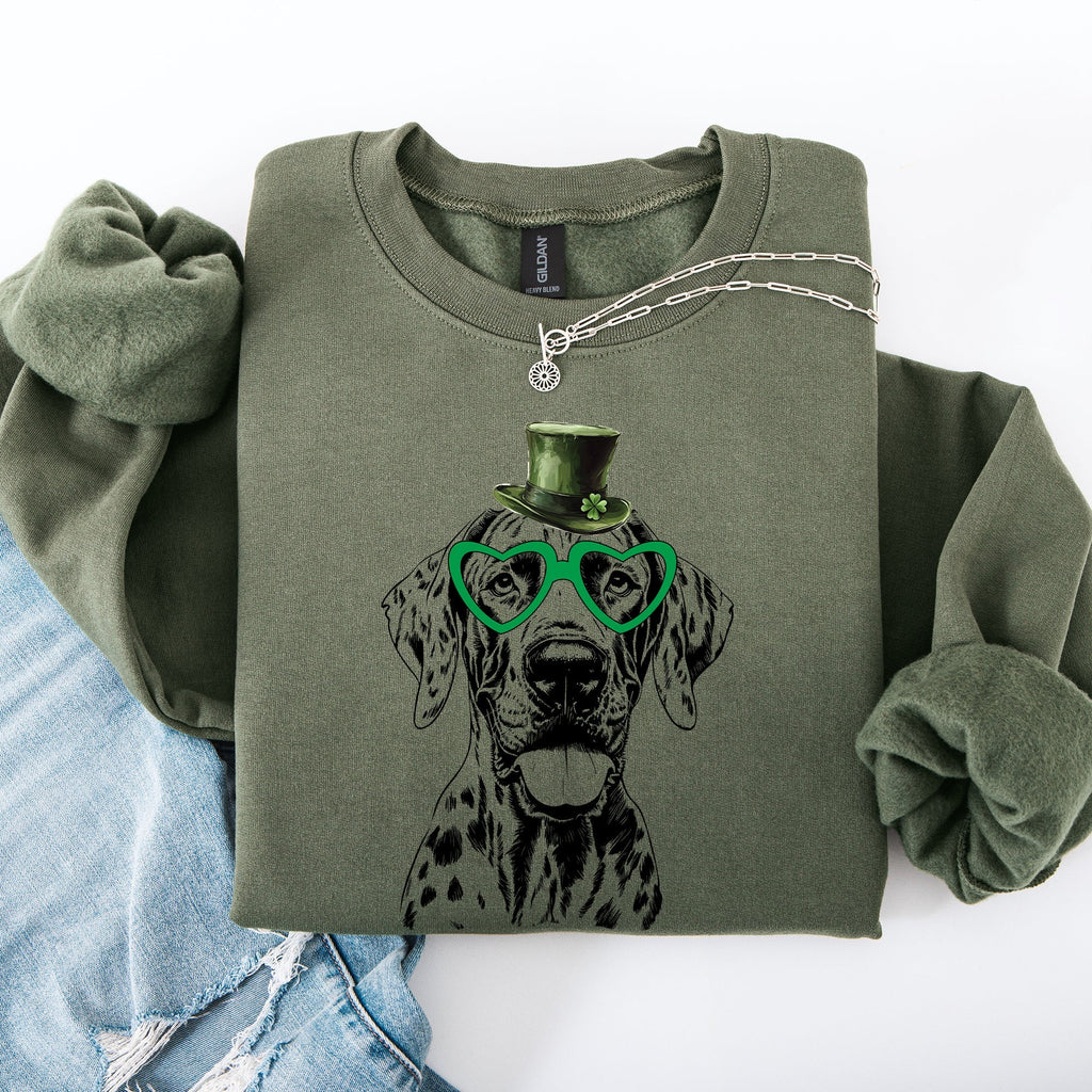 Great Dane, Adorable Dog, St Patrick's Day, Lucky, Irish Sweatshirt - Che Cose Belle