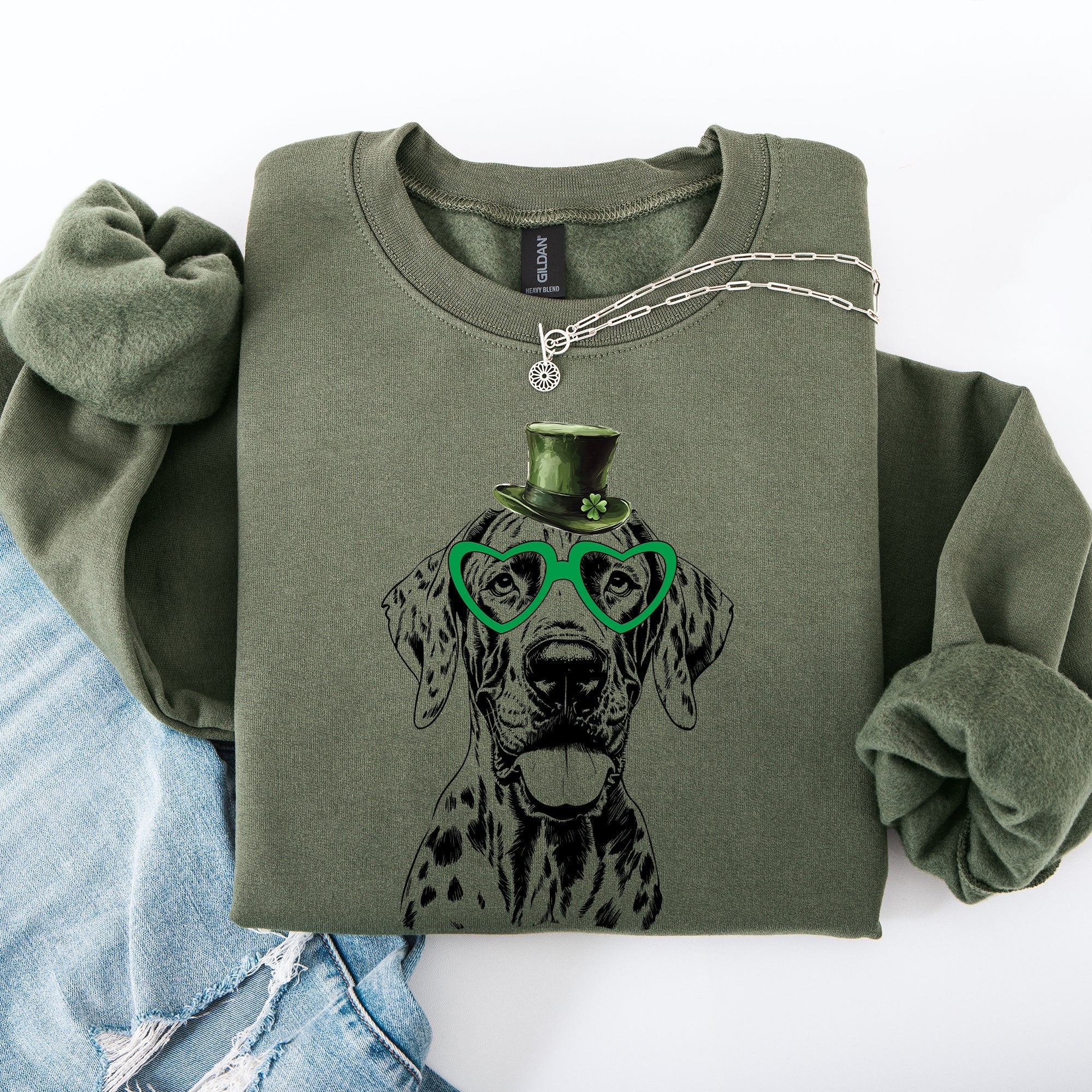 Great Dane, Adorable Dog, St Patrick's Day, Lucky, Irish Sweatshirt - Che Cose Belle