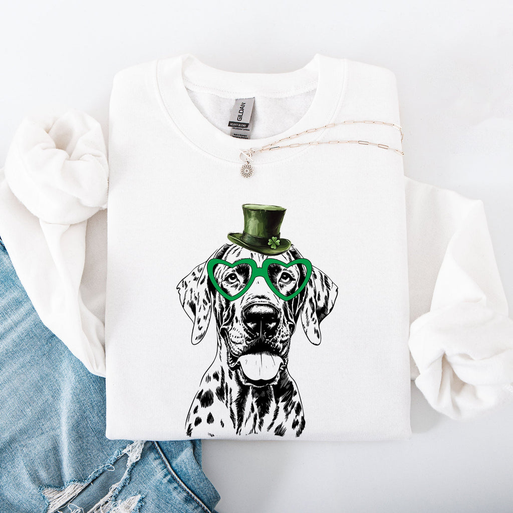 Great Dane, Adorable Dog, St Patrick's Day, Lucky, Irish Sweatshirt - Che Cose Belle