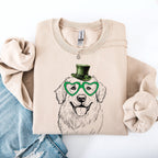 Great Pyrenees, Adorable Dog, St Patrick's Day, Lucky, Irish Sweatshirt - Che Cose Belle