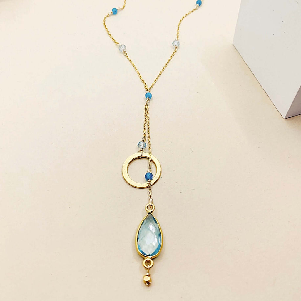 Green Amethyst Ballet Necklace - Che Cose Belle