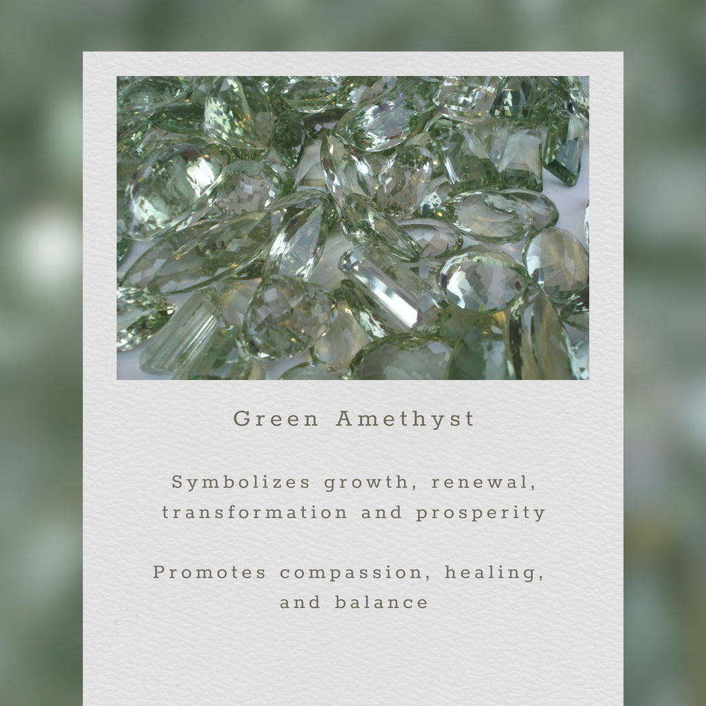 Green Amethyst Ballet Necklace - Che Cose Belle