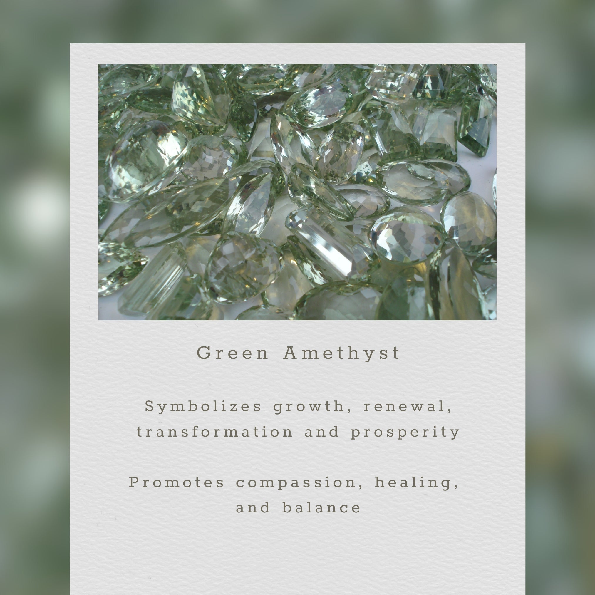 Green Amethyst Ballet Necklace - Che Cose Belle