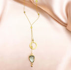 Green Amethyst Ballet Necklace - Che Cose Belle