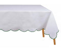 Green and White Tablecloth - Che Cose Belle