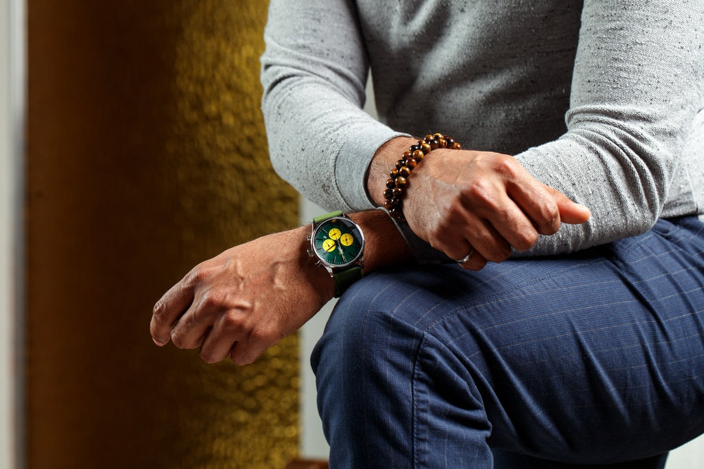 Green and Yellow Chronograph - Che Cose Belle
