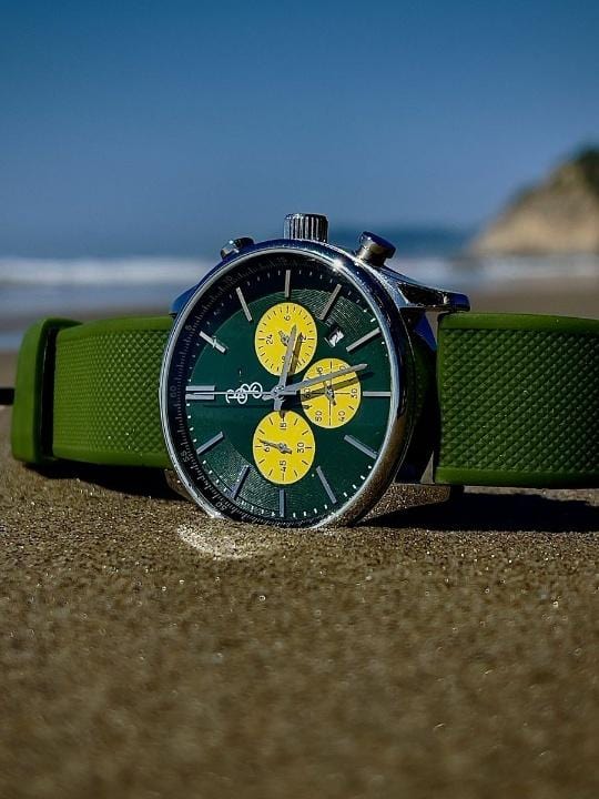 Green and Yellow Chronograph - Che Cose Belle
