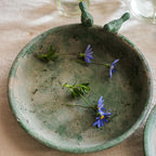 Green Iron Tray Bird Decorative Tray - Che Cose Belle