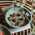 Green Iron Tray Bird Decorative Tray - Che Cose Belle
