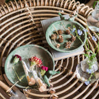 Green Iron Tray Bird Decorative Tray - Che Cose Belle