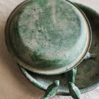 Green Iron Tray Bird Decorative Tray - Che Cose Belle