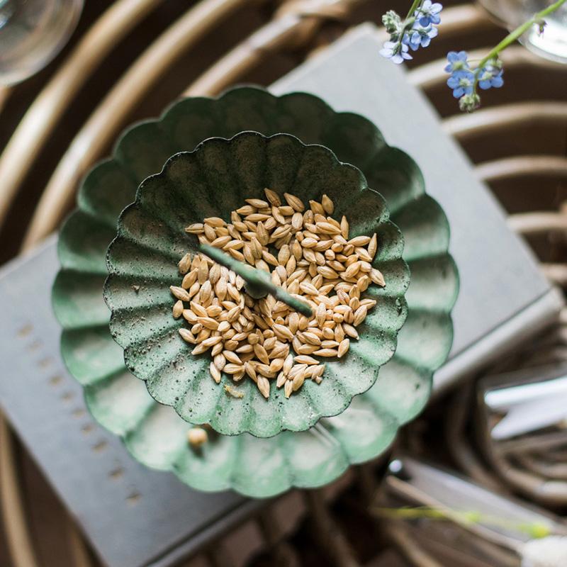 Green Iron Two Tier Small Decorative Tray - Che Cose Belle
