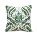 Green Morris Thistle Botanical Indoor/Outdoor Throw Pillow - Che Cose Belle
