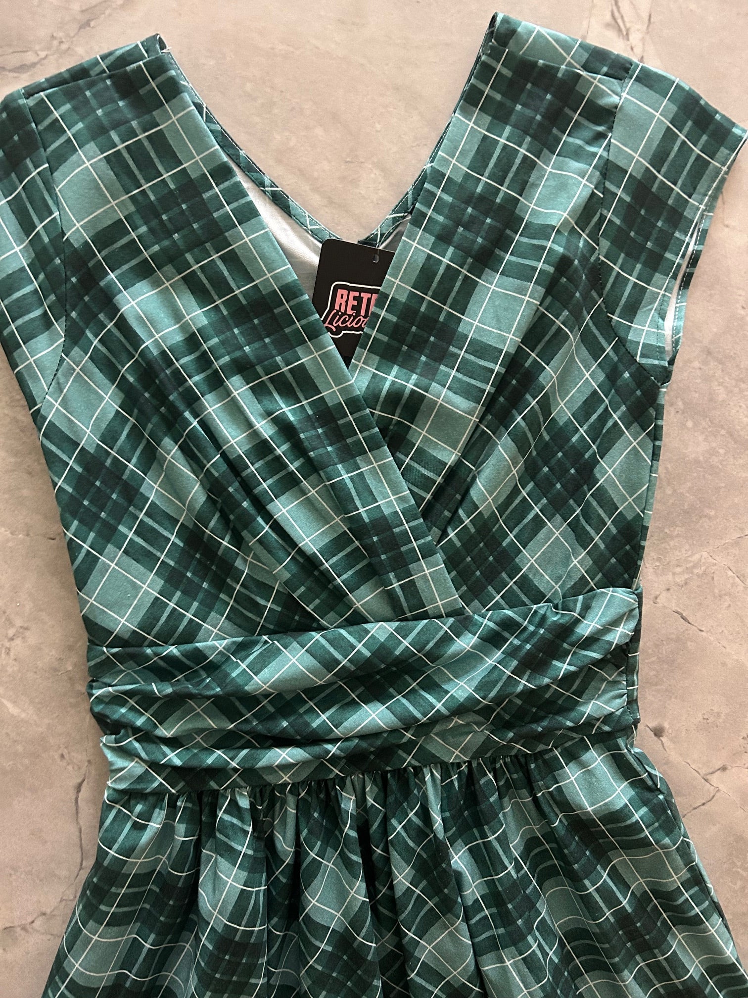 Green Plaid Greta Dress - Che Cose Belle