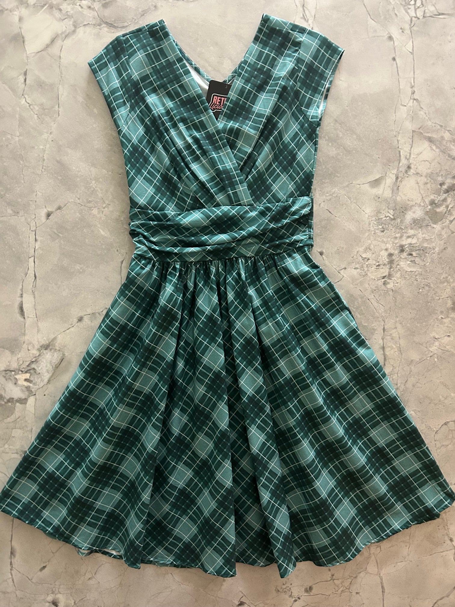 Green Plaid Greta Dress - Che Cose Belle