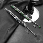 Green Tiger Eye Stainless Steel Bracelet - Che Cose Belle